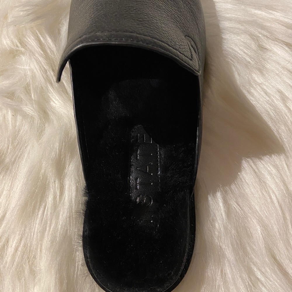 1.STATE Leather Slip-On With Dyed Rabbit Fur - Picture 4 of 6